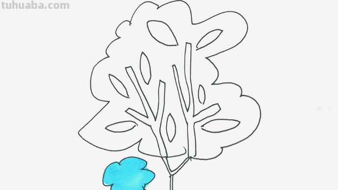 大树怎么画简单