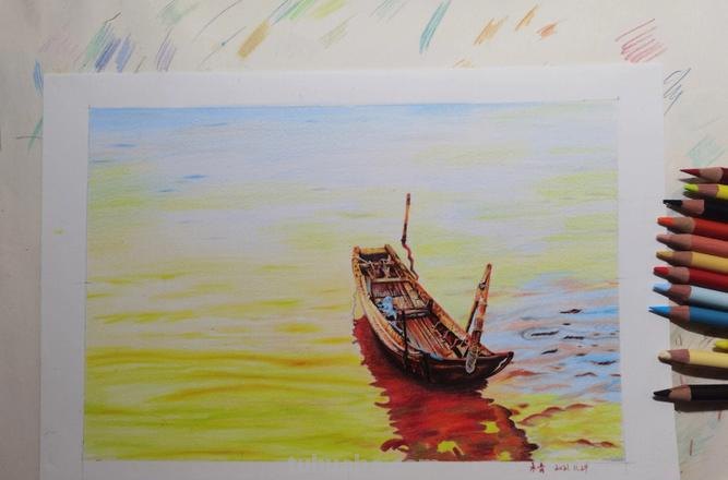 彩铅海洋帆船怎么画 帆船涂什么颜色好看？