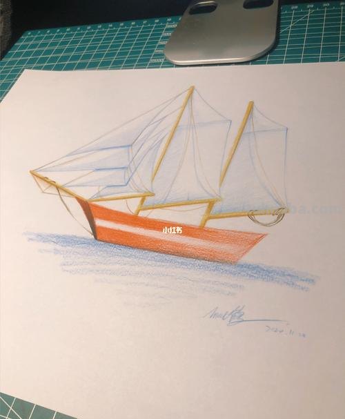 彩铅海洋帆船怎么画 帆船涂什么颜色好看？