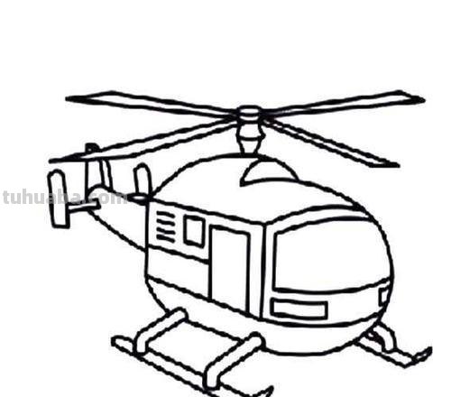 直升飞机简笔画 直升飞机简笔画 儿童