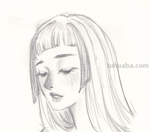 速写头像女孩 速写，人头，简单，步骤？