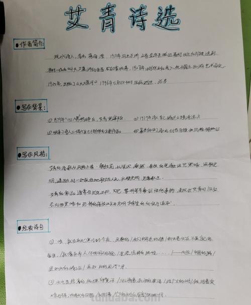 艾青诗选读书卡加什么图案 一分钟了解艾青诗选？