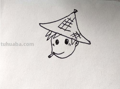 农夫怎么画简笔画 守株待兔农夫头饰怎么做？