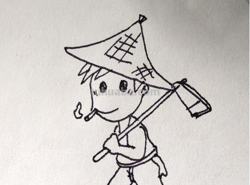 农夫怎么画简笔画 守株待兔农夫头饰怎么做？