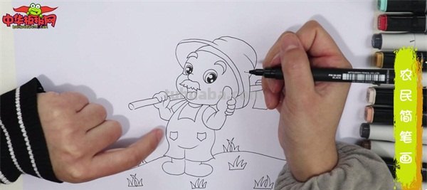 农夫怎么画简笔画 守株待兔农夫头饰怎么做？