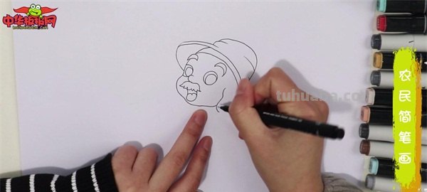 农夫怎么画简笔画 守株待兔农夫头饰怎么做？