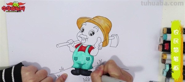 农夫怎么画简笔画 守株待兔农夫头饰怎么做？