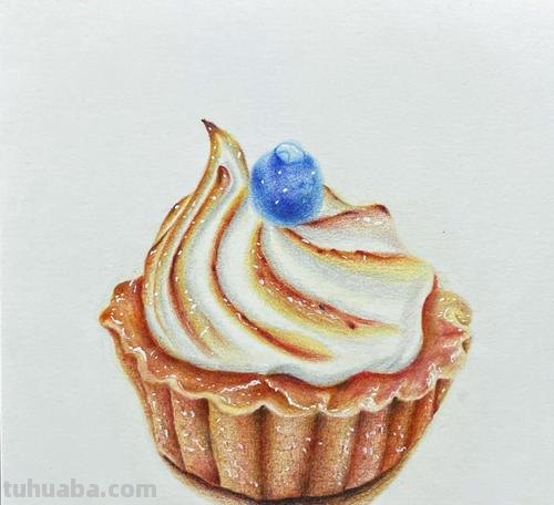 怎么画彩铅水果蛋糕 怎样画蛋糕简单又可爱？