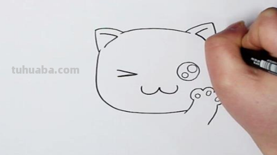 小猫怎么画简笔画