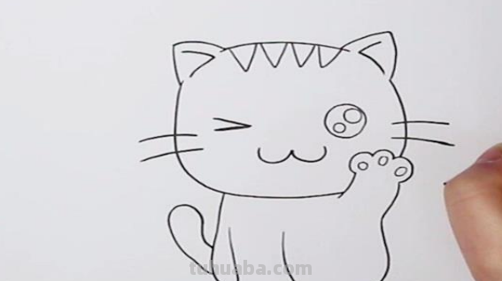 小猫怎么画简笔画