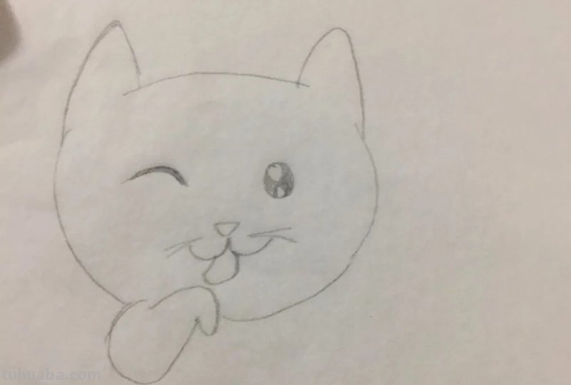 猫咪简笔画教程