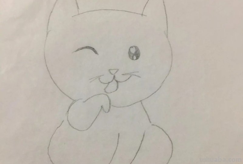 猫咪简笔画教程