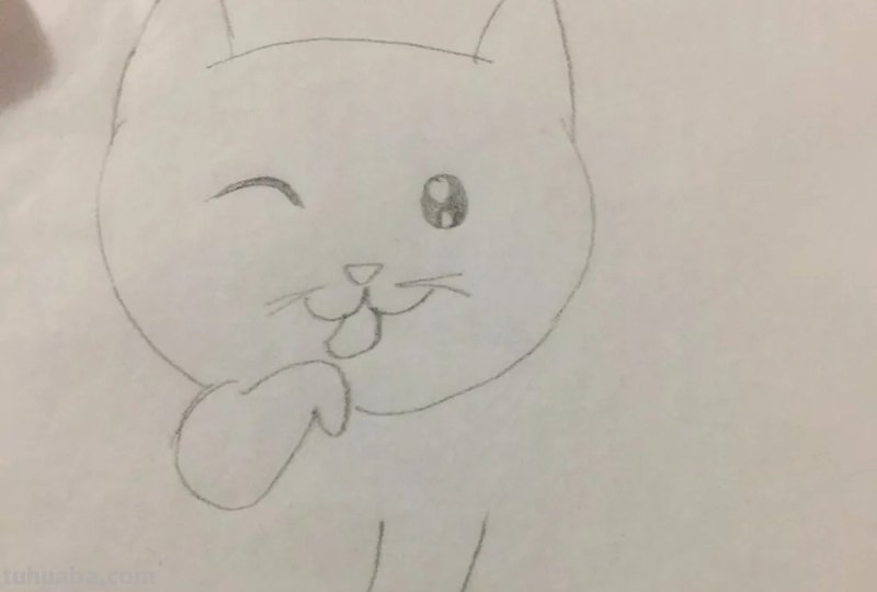 猫咪简笔画教程