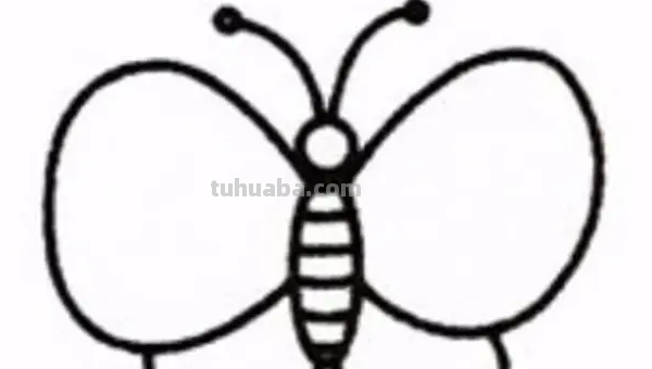 蝴蝶的简笔画怎么画