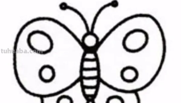 蝴蝶的简笔画怎么画