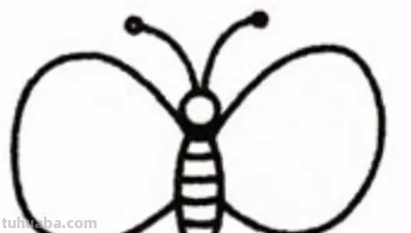 蝴蝶的简笔画怎么画