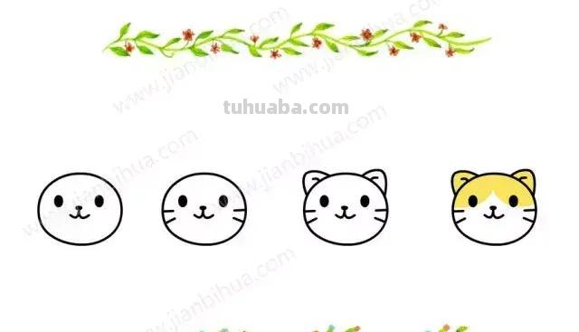 精选50组超萌的小动物头像简笔画，动动手指为孩子保存一下~
