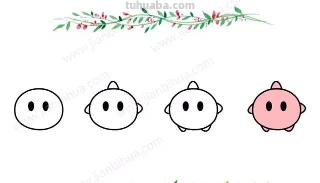 精选50组超萌的小动物头像简笔画，动动手指为孩子保存一下~