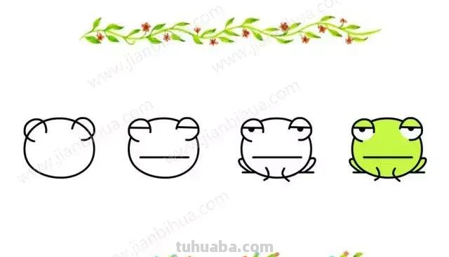精选50组超萌的小动物头像简笔画，动动手指为孩子保存一下~