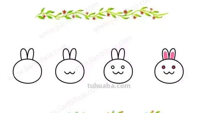 精选50组超萌的小动物头像简笔画，动动手指为孩子保存一下~