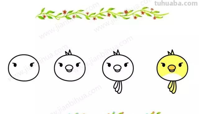 精选50组超萌的小动物头像简笔画，动动手指为孩子保存一下~