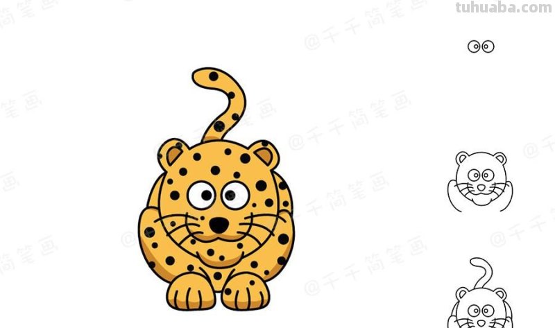 可爱的小动物简笔画，无聊时候可以和宝宝一起画哦～