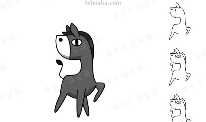 可爱的小动物简笔画，无聊时候可以和宝宝一起画哦～