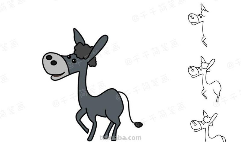 可爱的小动物简笔画，无聊时候可以和宝宝一起画哦～