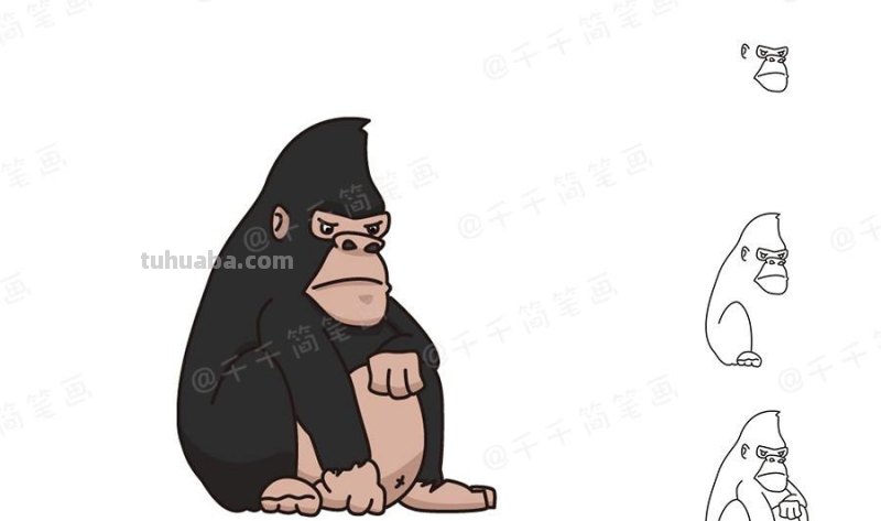 可爱的小动物简笔画，无聊时候可以和宝宝一起画哦～
