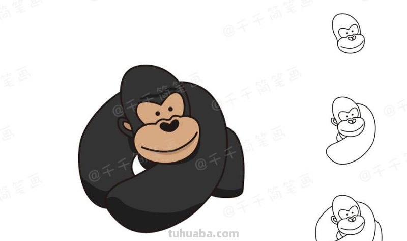 可爱的小动物简笔画，无聊时候可以和宝宝一起画哦～