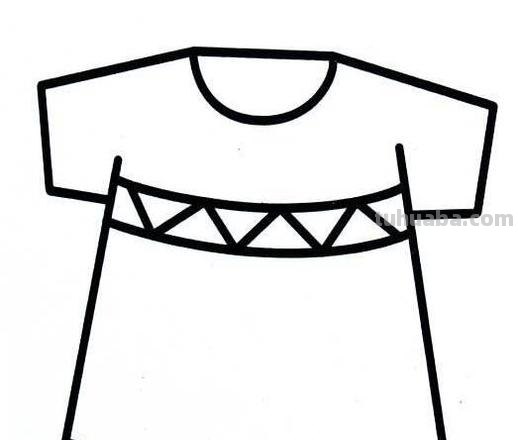 短袖怎么画简笔画 衣服画画简单又好看？