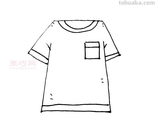 短袖怎么画简笔画 衣服画画简单又好看？