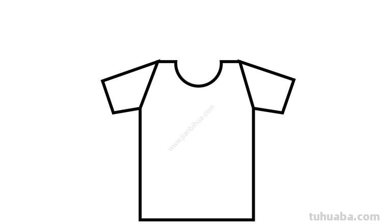 短袖怎么画简笔画 衣服画画简单又好看？