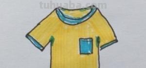 短袖怎么画简笔画 衣服画画简单又好看？