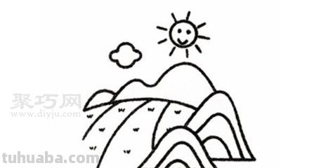 农田怎么画简笔画 儿童简单稻田绘画？