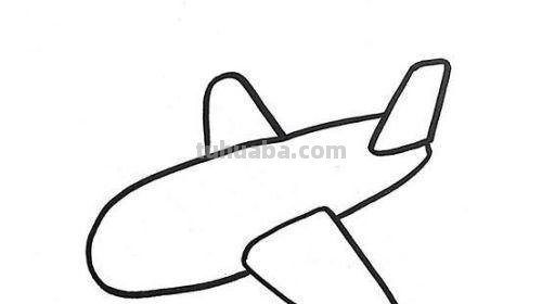 简笔画-飞机 画法教程