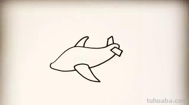 简笔画-飞机 画法教程