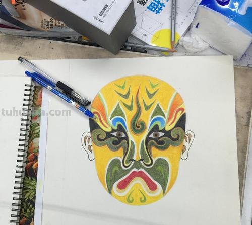 脸谱怎么画彩铅图片 京剧脸谱怎么画？