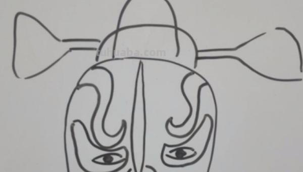 脸谱怎么画彩铅图片 京剧脸谱怎么画？