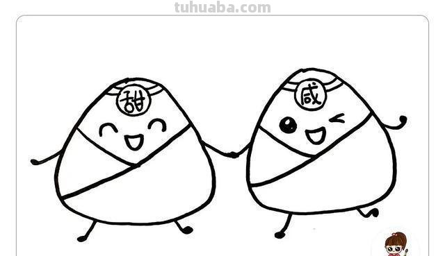 粽子简笔画的画法 粽子简笔画的画法 手抄报