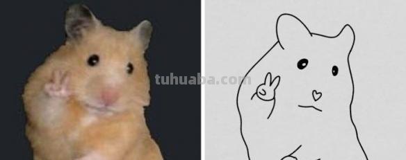 不要在意这些细节 推特画师分享魔性萌宠最简简笔画