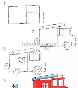 儿童简笔画大全：十几款交通工具的简单画法，轻松学起来