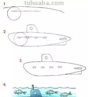 儿童简笔画大全：十几款交通工具的简单画法，轻松学起来