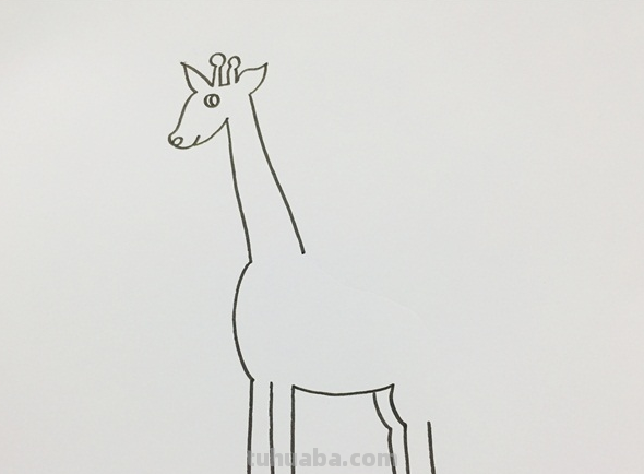 简笔长颈鹿的画法 简笔长颈鹿的画法