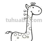 长颈鹿简笔画 长颈鹿简笔画