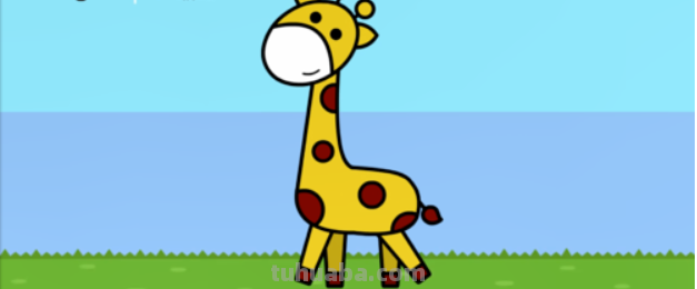 长颈鹿简笔画 长颈鹿简笔画