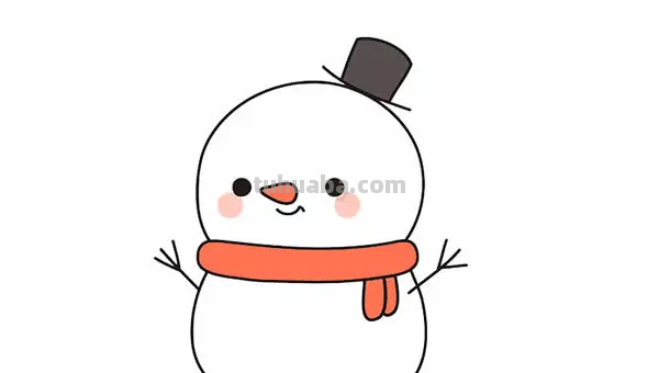 雪人怎么画简单漂亮