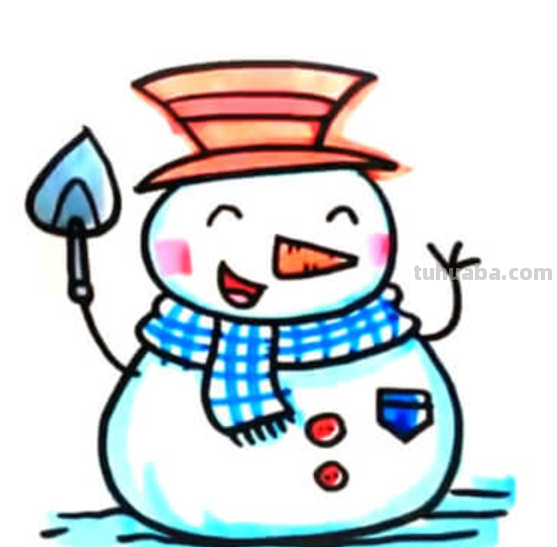 雪人简笔画怎么画