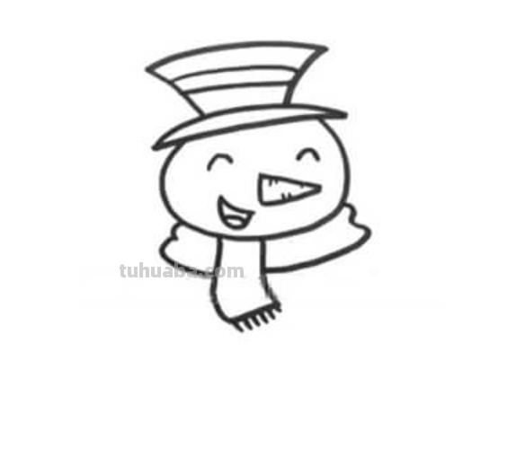 雪人简笔画怎么画