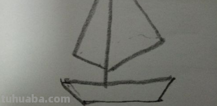帆船的简笔画